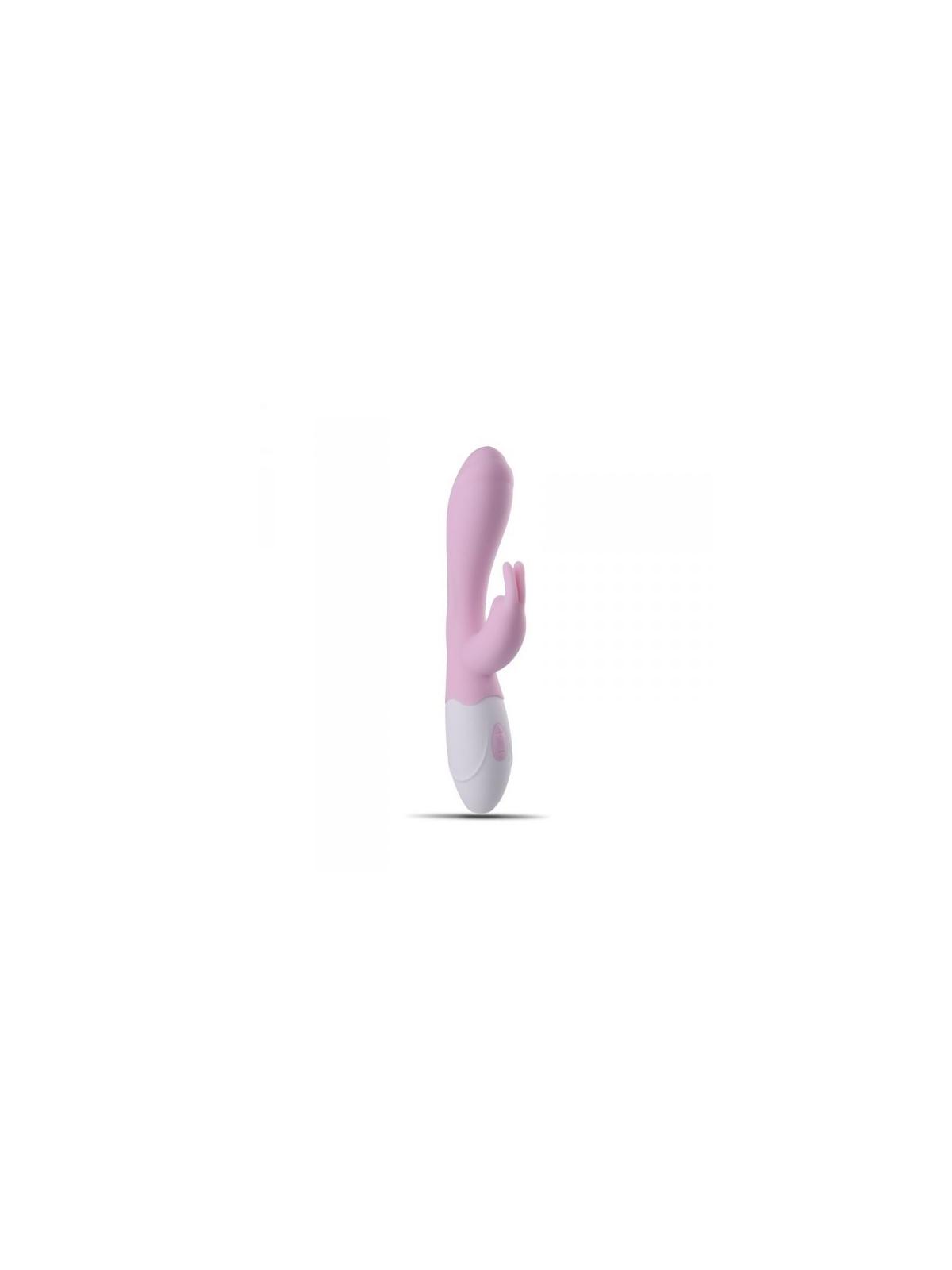 Vibratore vaginale rabbit doppio stimolatore clitoride realistico ricaricabile in silicone rosa