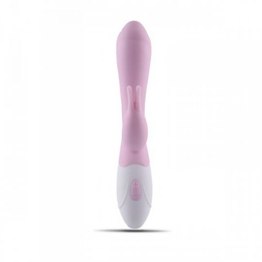 Vibratore vaginale rabbit doppio stimolatore clitoride realistico ricaricabile in silicone rosa