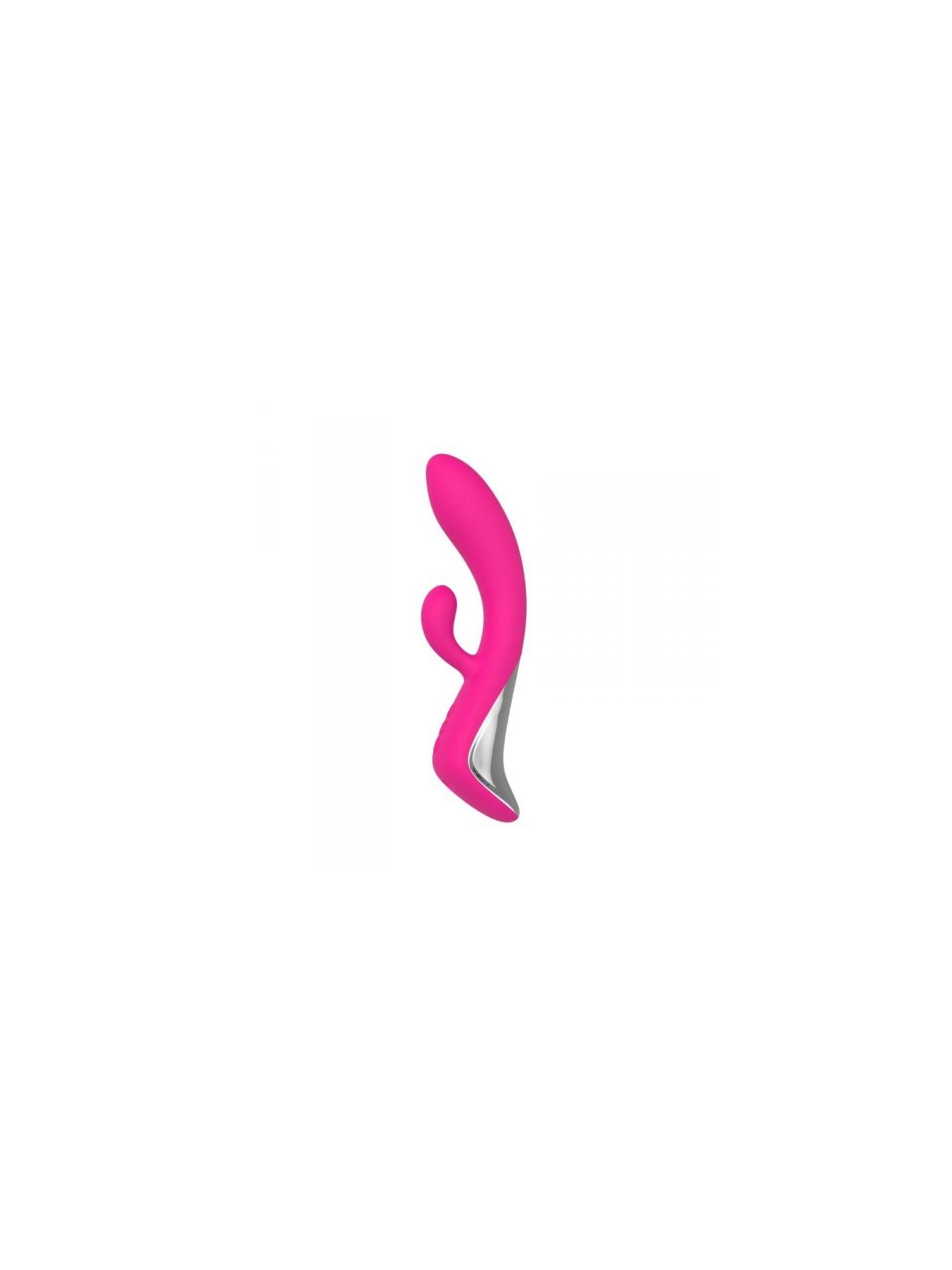 Vibratore doppio rabbit stimolatore vaginale clitoride dildo fallo vibrante vaginale charm pink