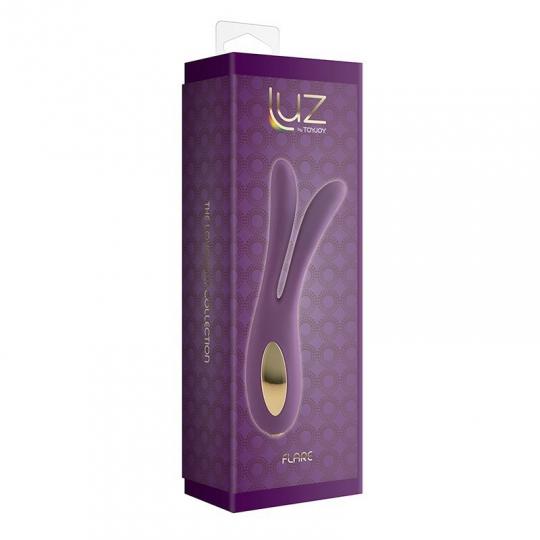 Vibratore Vaginale stimolatore doppio in silicone Purple fallo dildo impermeabile ricaricabile