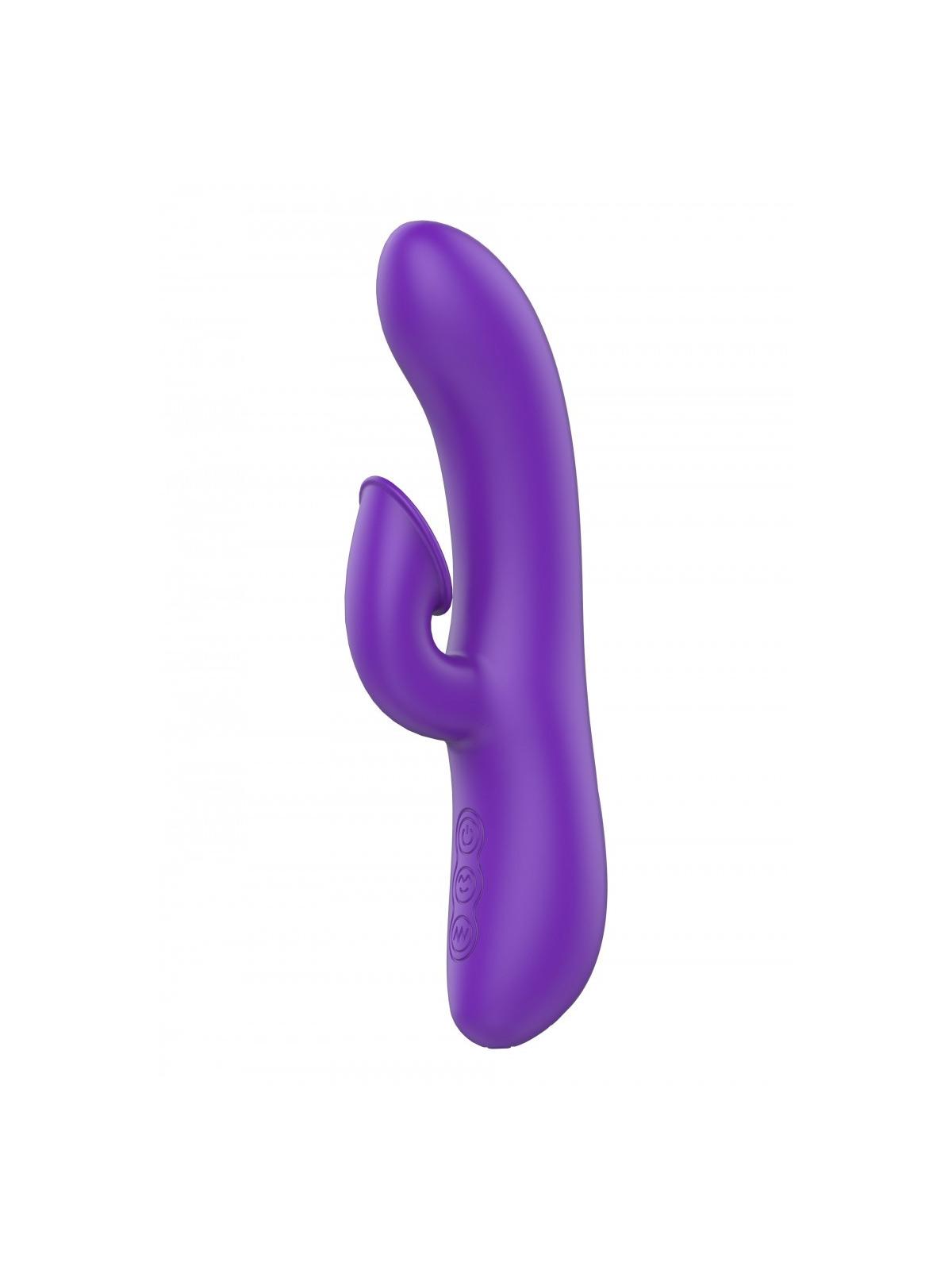 Vibratore rabbit doppio stimolatore vaginale succhia vagina dildo fallo vibrante in silicone impermeabile ricaricabile