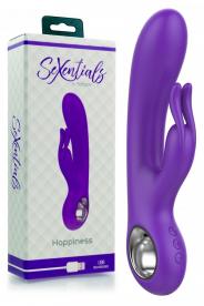 Vibratore rabbit in silicone dildo fallo doppio stimolatore clitoride vibrante sex toy