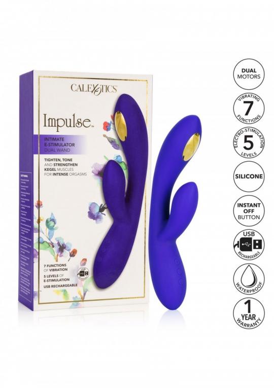 Vibratore rabbit ricaricabile dildo doppio fallo vibrante impermeabile con stimolatore clitoride