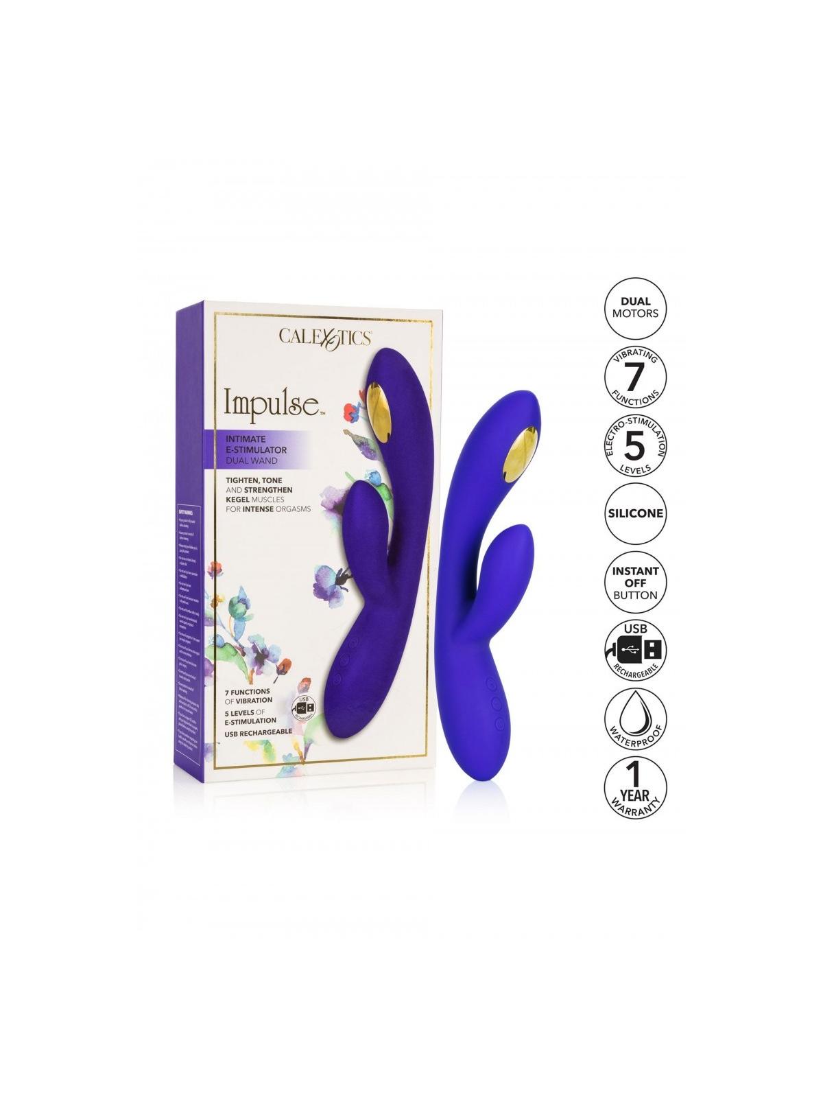 Vibratore rabbit ricaricabile dildo doppio fallo vibrante impermeabile con stimolatore clitoride