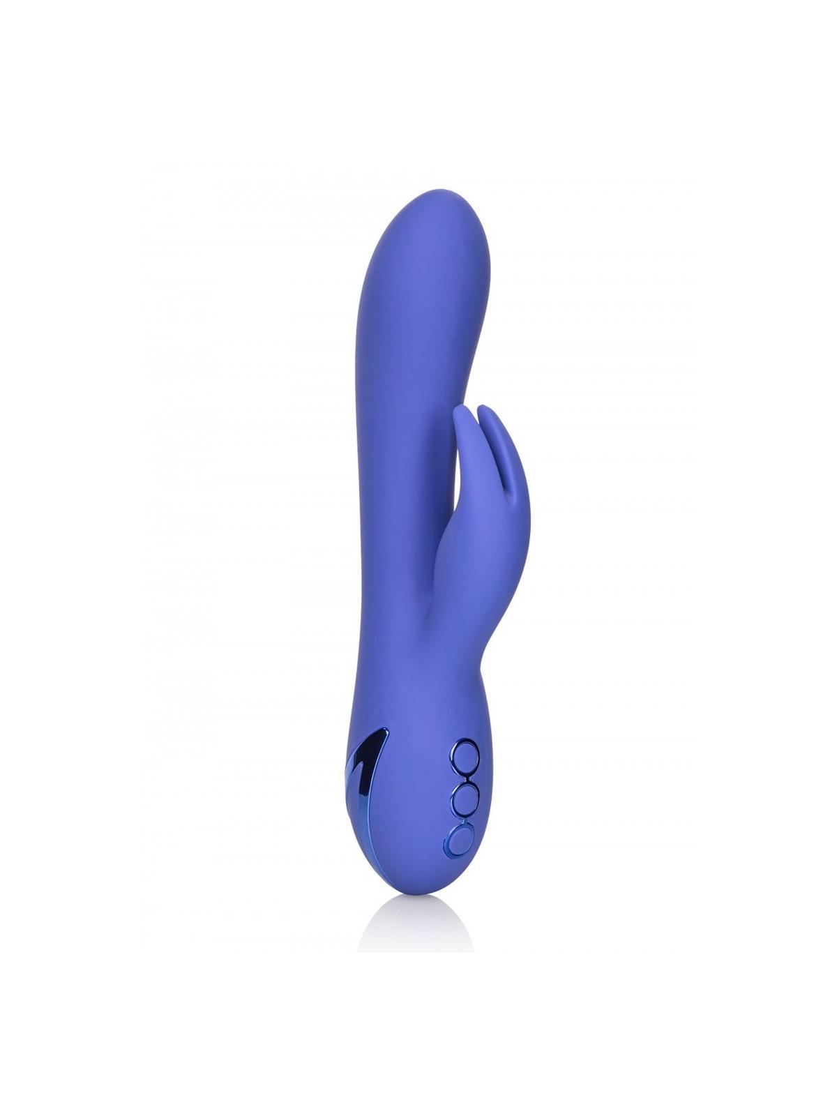 Vibratore rabbit realistico vaginale con stimolatore clitoride in silicone  fallo vibrante