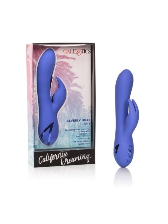 Vibratore rabbit realistico vaginale con stimolatore clitoride in silicone  fallo vibrante