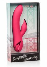 Vibratore vaginale doppio con stimolatore clitoride in silicone fallo ricaricabile vibrante