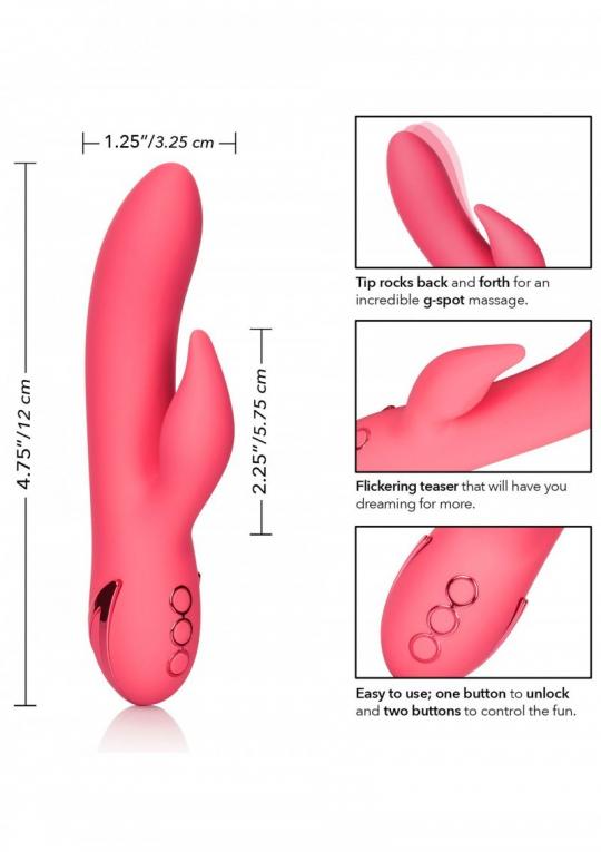 Vibratore vaginale doppio con stimolatore clitoride in silicone fallo ricaricabile vibrante