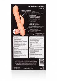 Vibratore vaginale realistico rabbit fallo dildo vibrante ricaricabile in silicone