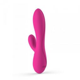 Vibratore rabbit doppio con stimolatore clitoride fallo dildo vibrante vaginale in silicone whale