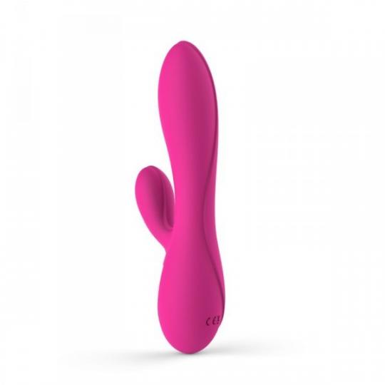 Vibratore rabbit doppio con stimolatore clitoride fallo dildo vibrante vaginale in silicone whale