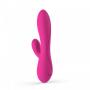 Vibratore rabbit doppio con stimolatore clitoride fallo dildo vibrante vaginale in silicone whale