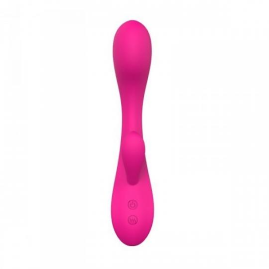 Vibratore rabbit doppio dildo vibrante ricaricabile fallo realistico con stimolatore clitoride