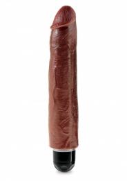 Vibratore realistico maxi grande nero big king cock dildo fallo anale vaginale impermeabile 10 brown