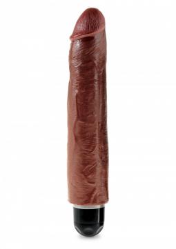 Vibratore realistico maxi grande nero big king cock dildo fallo anale vaginale impermeabile 10 brown