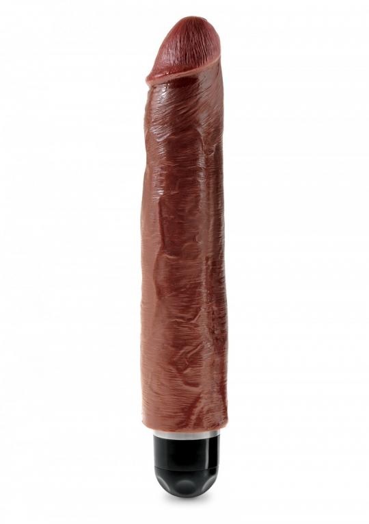 Vibratore realistico maxi grande nero big king cock dildo fallo anale vaginale impermeabile 10 brown