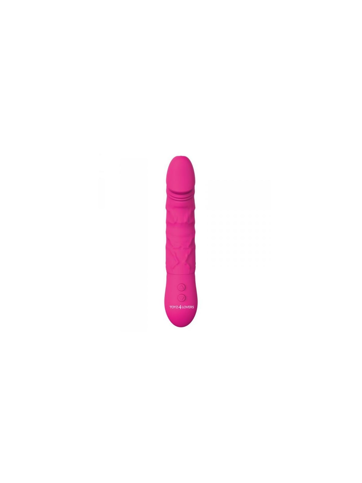 Vibratore in silicone realistico vaginale fallo dildo vibrante ricaricabile impermeabile rosa