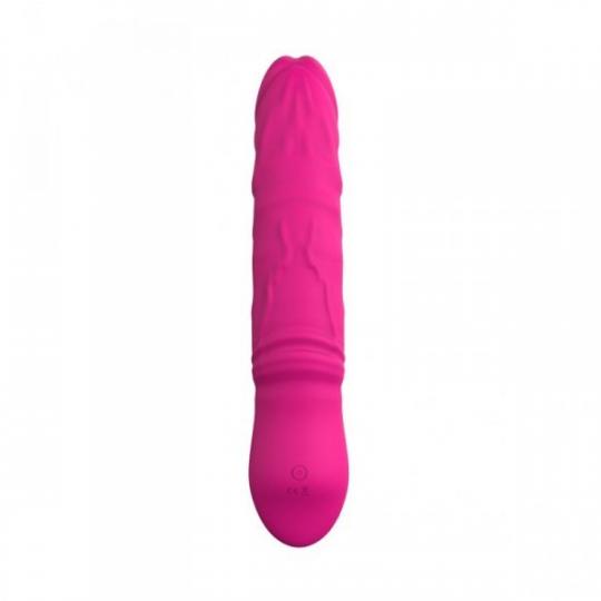 Vibratore in silicone realistico vaginale fallo dildo vibrante ricaricabile impermeabile rosa