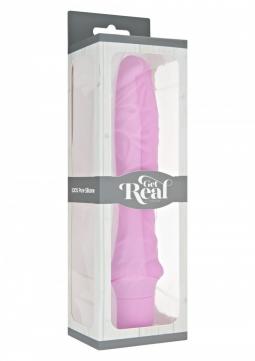 Vibratore vaginale get real pink fallo dildo in silicone realistico pene finto