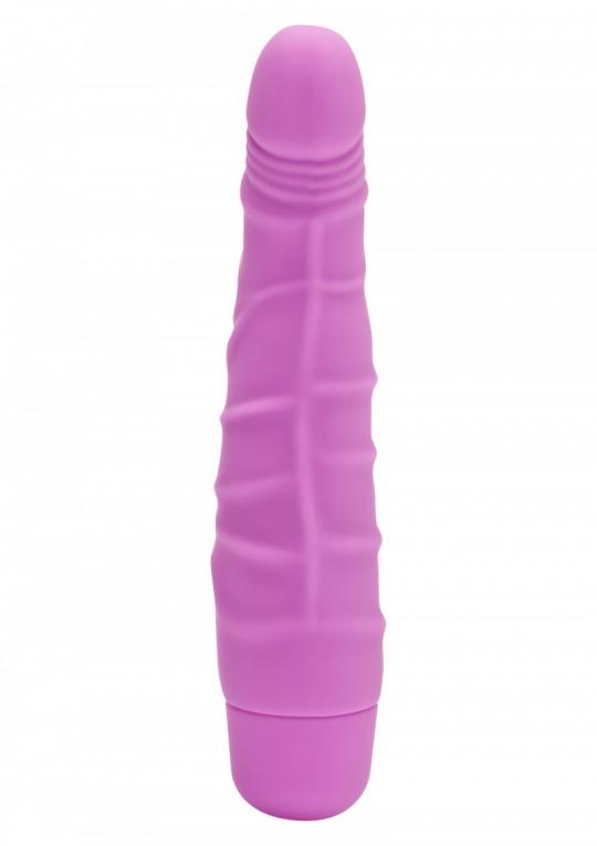 Vibratore vaginale anale pink realistico fallo dildo vibrante in silicone slim sex toys