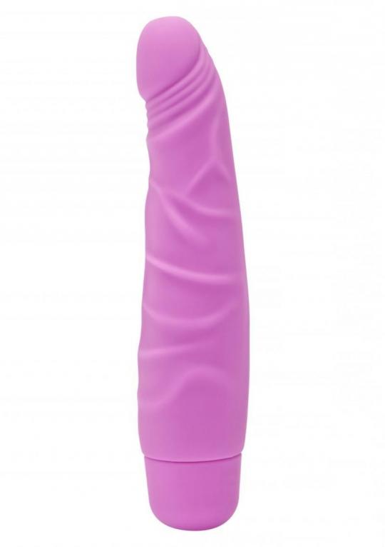 Vibratore vaginale anale pink realistico fallo dildo vibrante in silicone slim sex toys