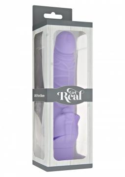 Vibratore vaginale in silicone Dildo falllo vibrante get real realistico sex toys purple