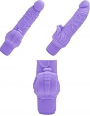 Vibratore vaginale in silicone Dildo falllo vibrante get real realistico sex toys purple