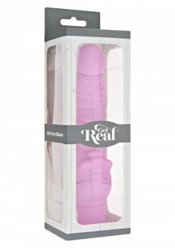 Vibratore vaginale realistico dildo fallo vibrante in silicone sex toys stimolatore donna rosa