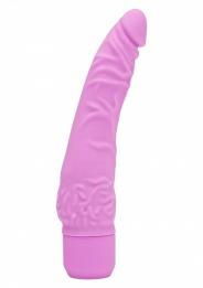 Vibratore vaginale anale realistico slim fallo fallo vibrante pink in silicone sex toys get real