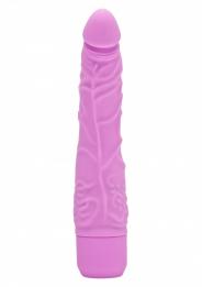 Vibratore vaginale anale realistico slim fallo fallo vibrante pink in silicone sex toys get real