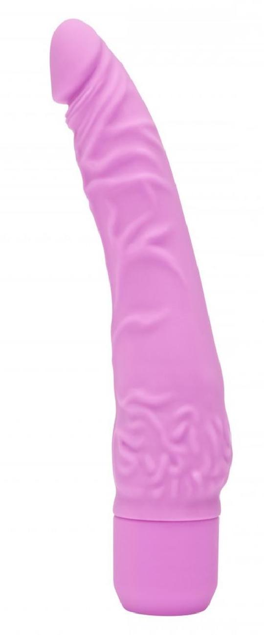 Vibratore vaginale anale realistico slim fallo fallo vibrante pink in silicone sex toys get real