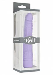 Vibratore vaginale realistico purple get real slim dildo fallo vaginale anale vibrante