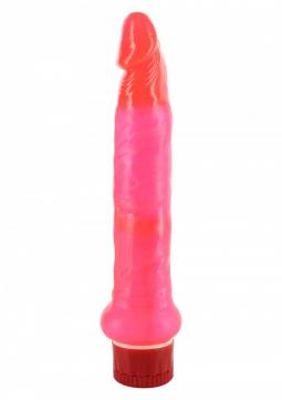 Vibratore slim pink fallo vibrante realistico anale vaginale morbido mini pene