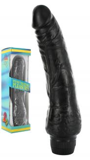 Vibratore realistico vaginale anale nero dildo fallo vibrante pene finto the black boy