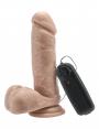 Vibratore realistico fallo morbido dildo vaginale anale vibrante con ventosa