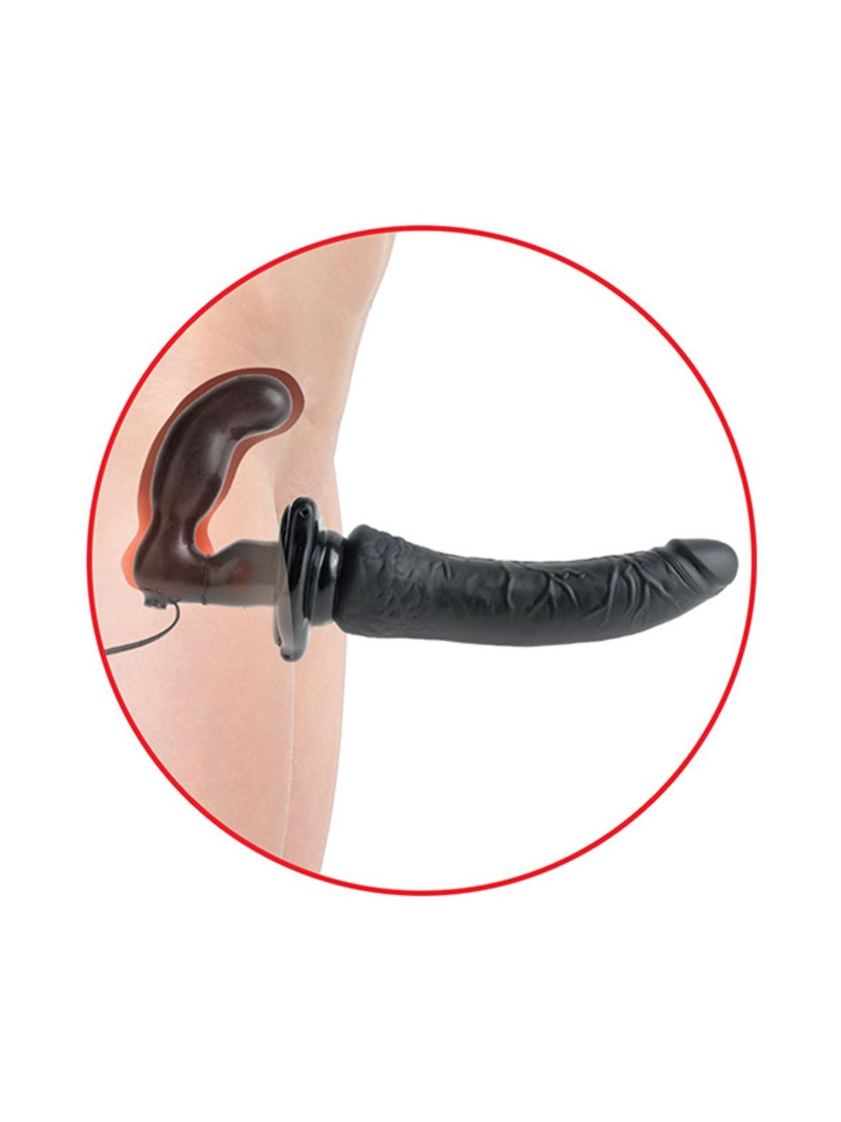 Vibratore strap on con plug fetish fantasy series deluxe vibrating penetrix strap-on