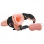 Fallo dildo indossabile strap on cavo Con testicoli Real Rapture 8 Flesh