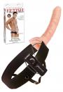 Vibratore realistico strap on indossabile dildo fallo cavo vaginale con imbragatura per lui