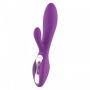 Vibratore rabbit doppio dildo fallo vibrante vaginale doppio per stimolazione clitoride