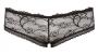 Slip sexy in pizzo trasparente per donna coulotte con strass mutande nere