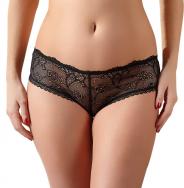 Slip sexy in pizzo trasparente per donna coulotte con strass mutande nere