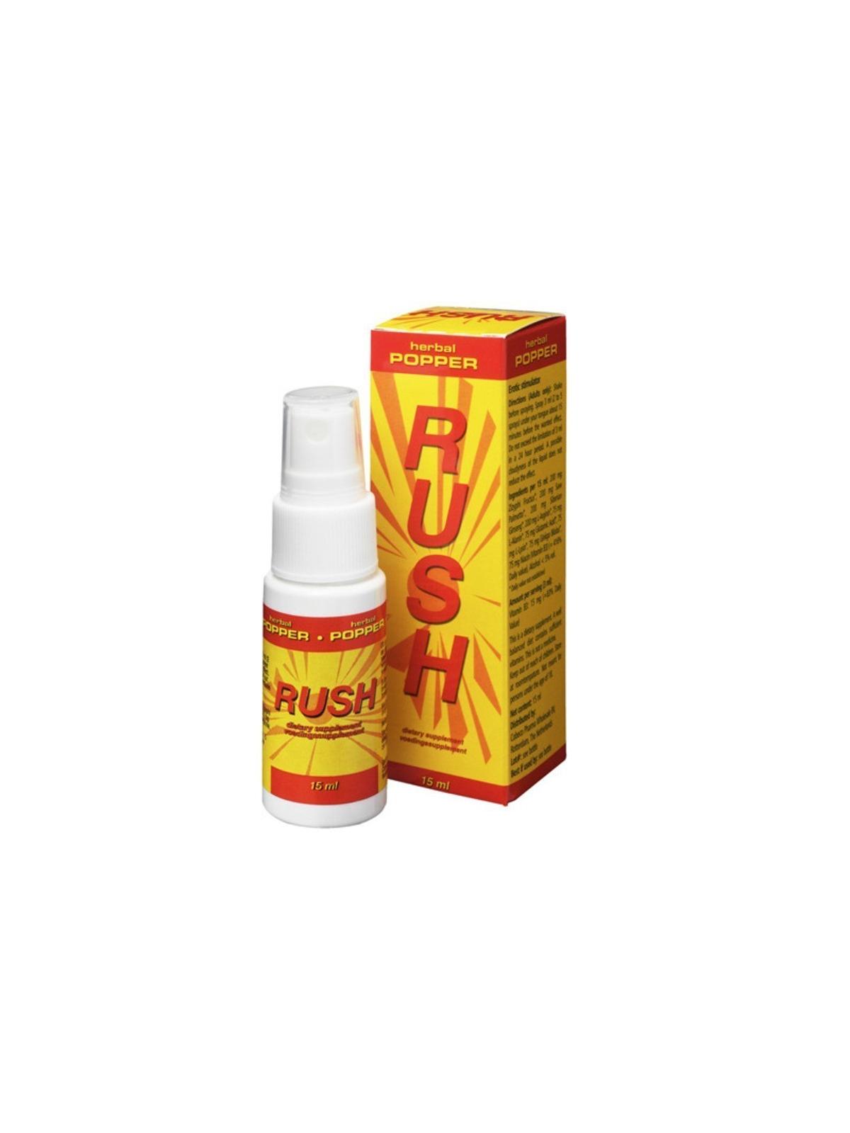 Spray stimolante naturale alle erbe rush popper 15 ml