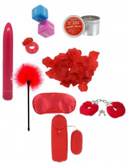 Kit sex toys vibratore anello fallico dildo fallo con manette e candela massaggi